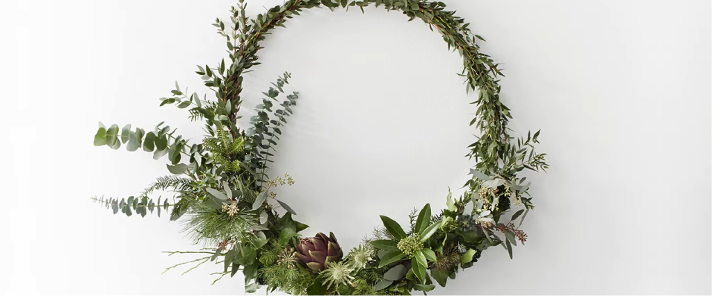 Ghirlanda con le piante aromatiche
